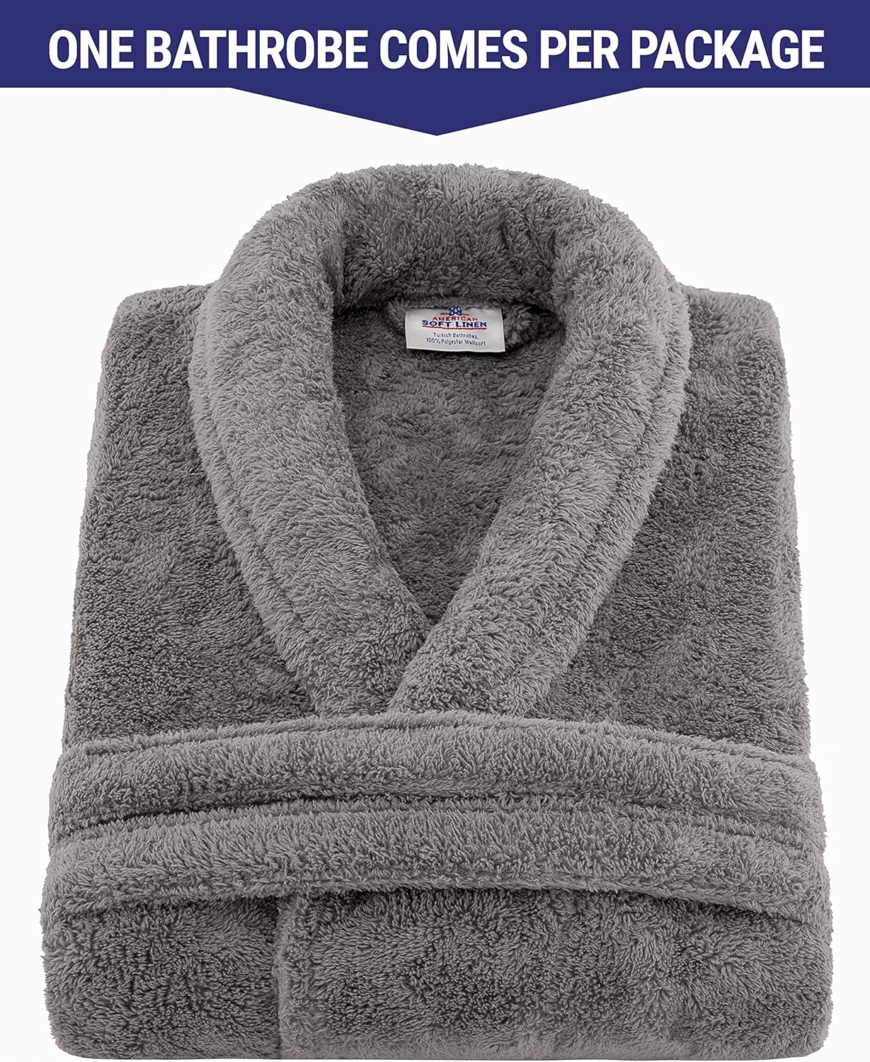 American Soft Linen X Large XX Large Robe and 6-Piece Towel Set