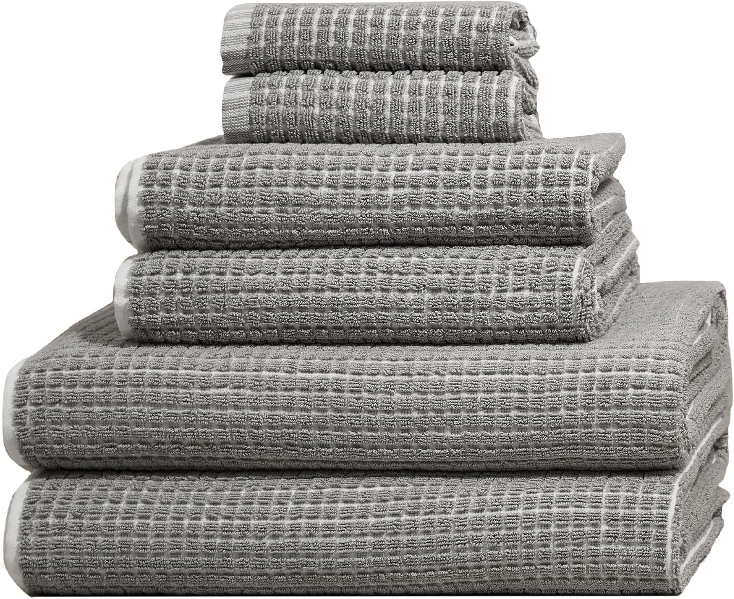 ONSEN Terry Cotton Bath Towel Set - Quick Drying Lightweight