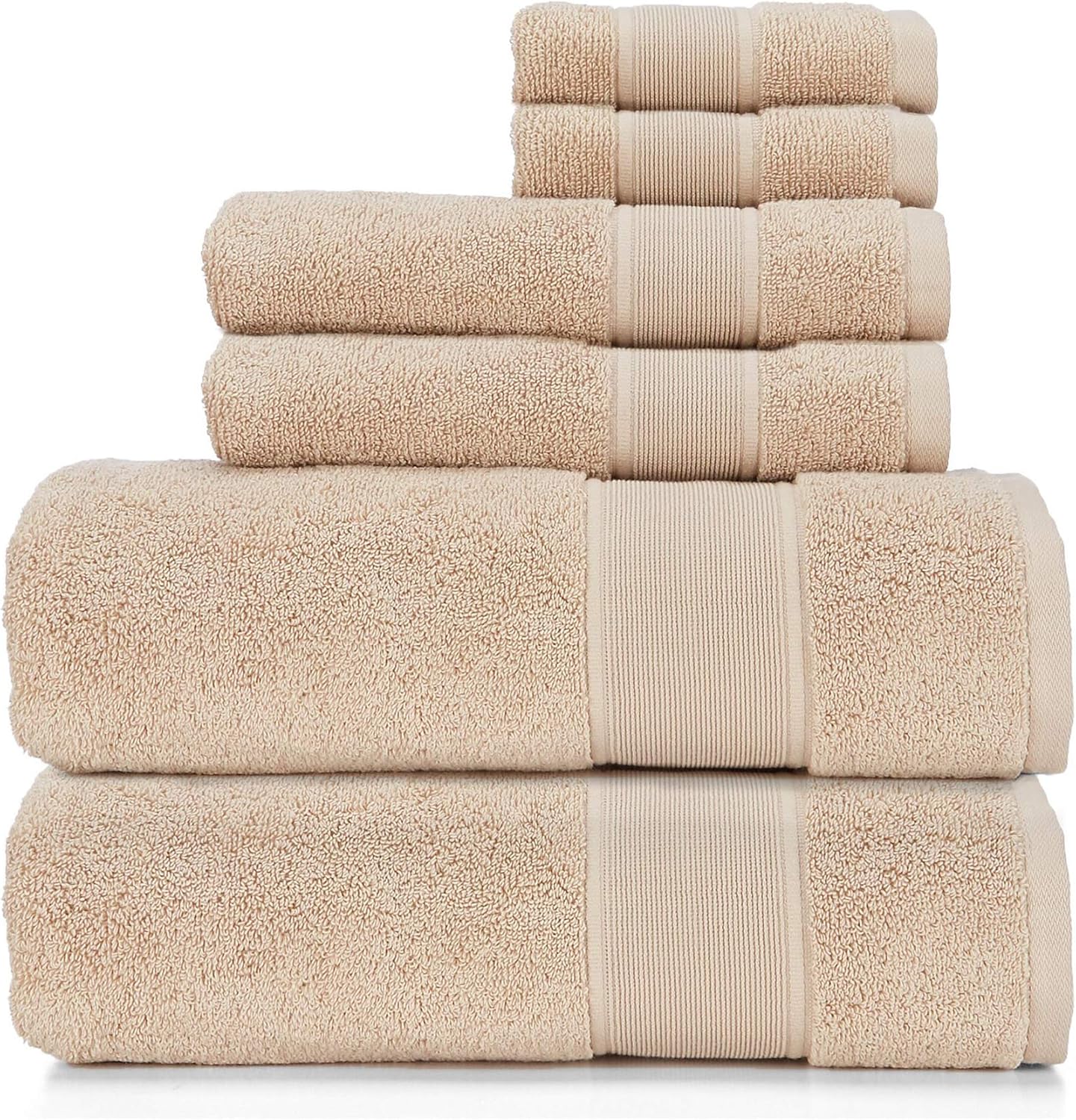 Ralph Lauren Sanders Towel 6 Piece Set - Solid Tan