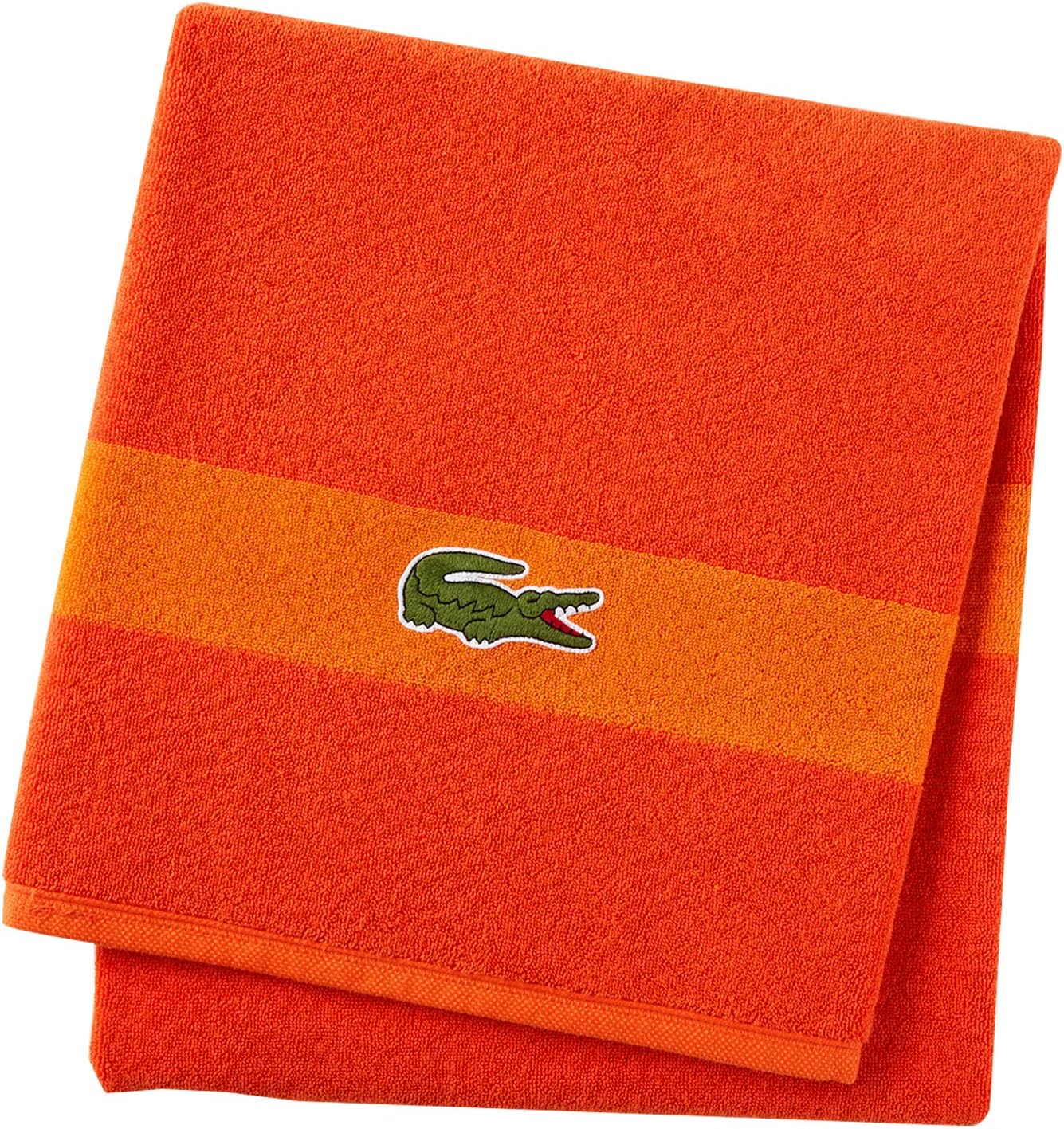 Lacoste Logo Bath Towel 30x52 Orangeade