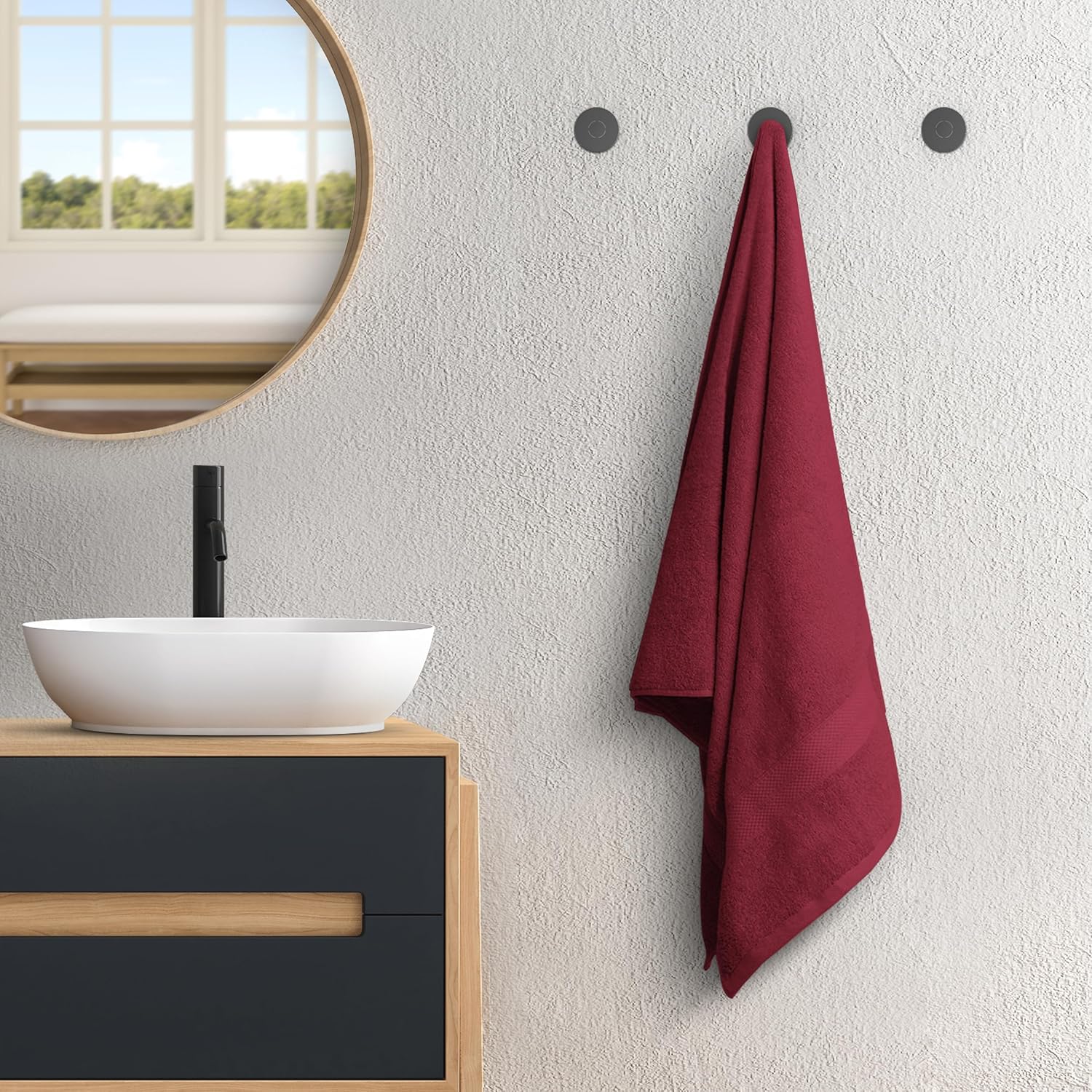 Avalon Bath Towels-Pack of 4 27x54 Inches 100 Cotton