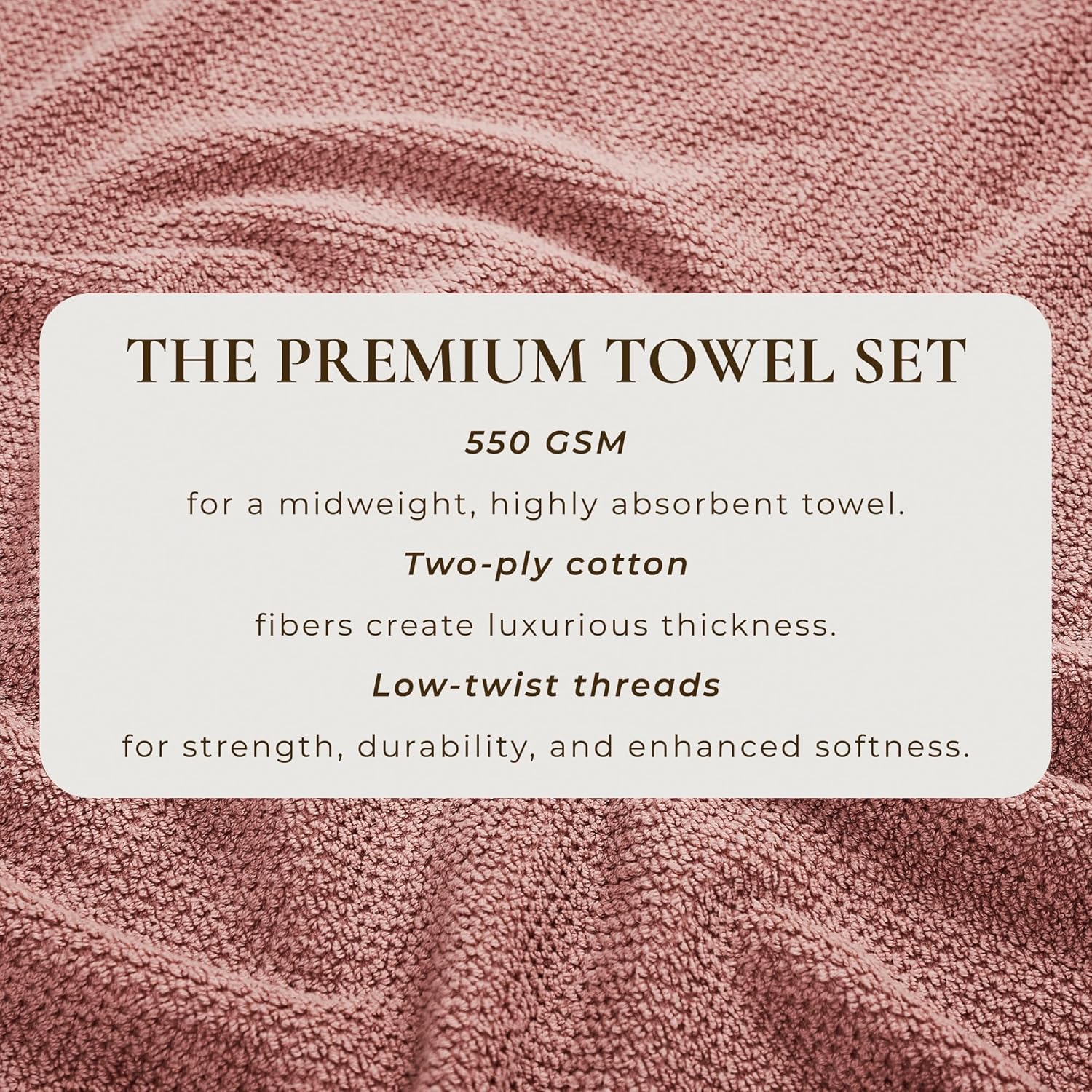 Great Bay Home Pink Bath Towels 4 Pack - 54x27 1