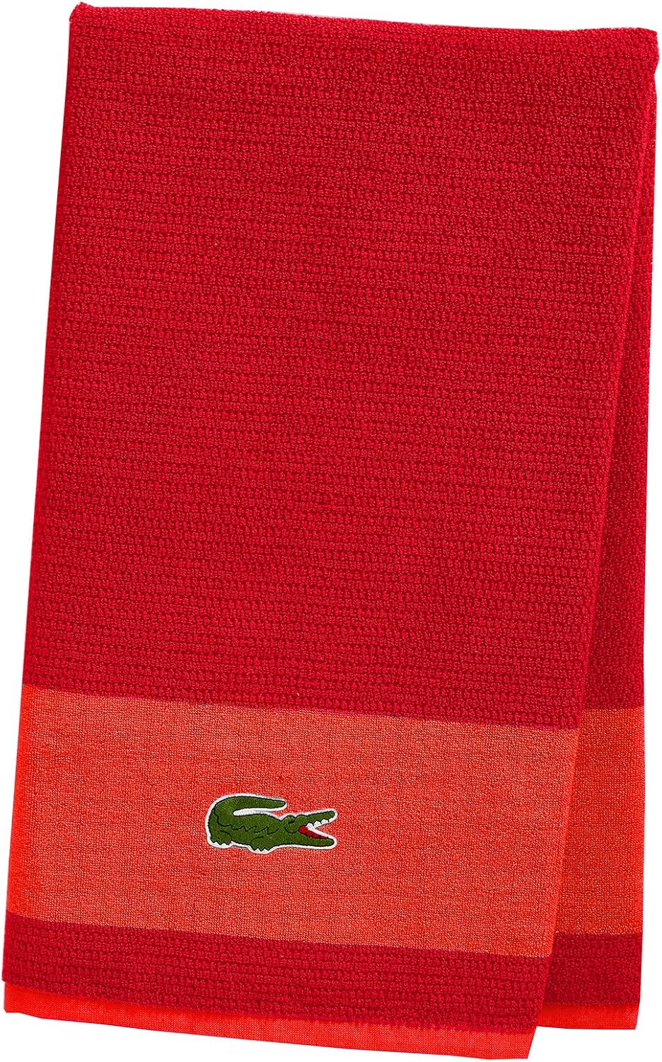 Lacoste Match Bath Towel - Striped Design 1