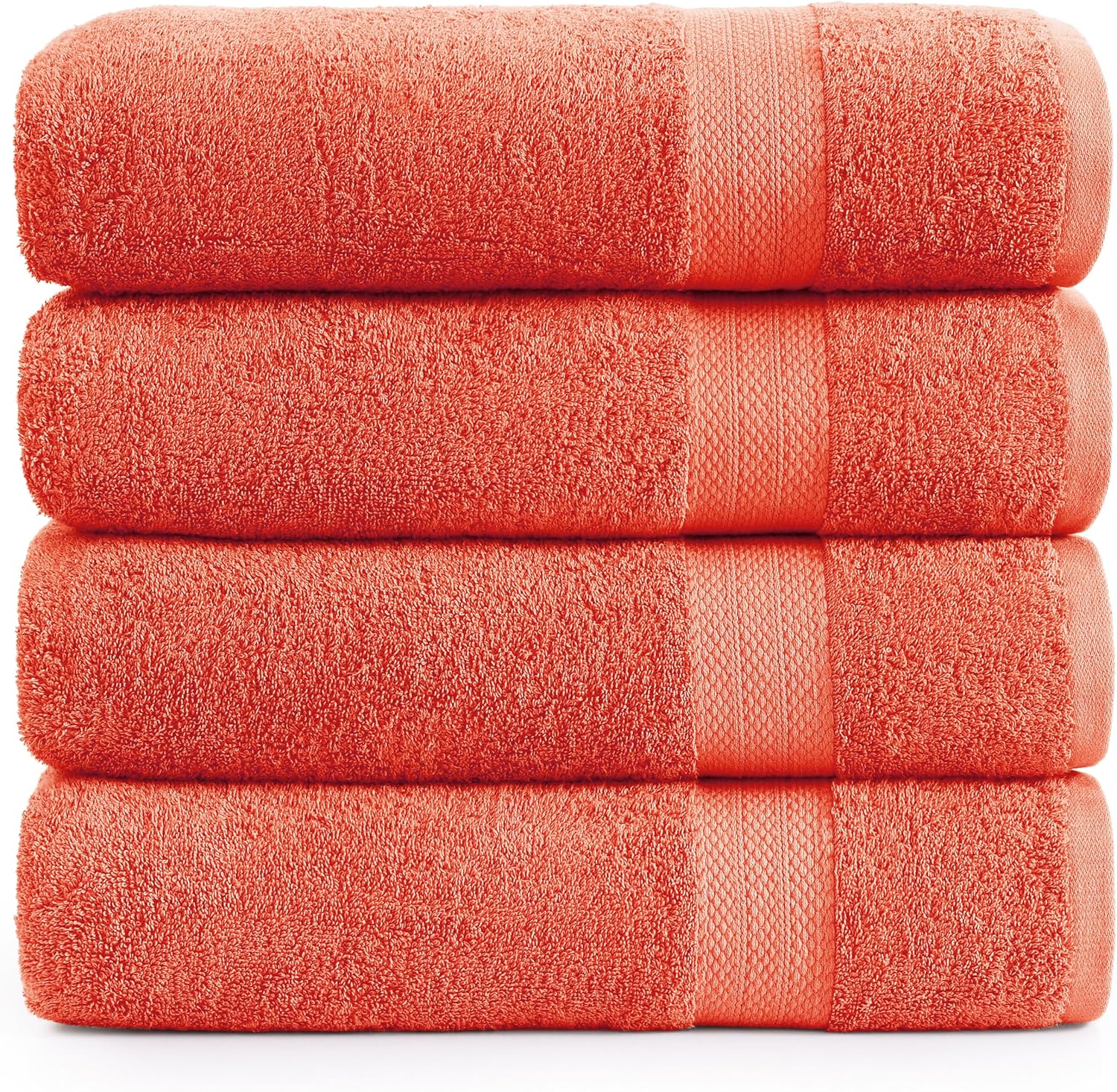 LANE LINEN 100 Cotton Bath Towel Set 4 Pieces