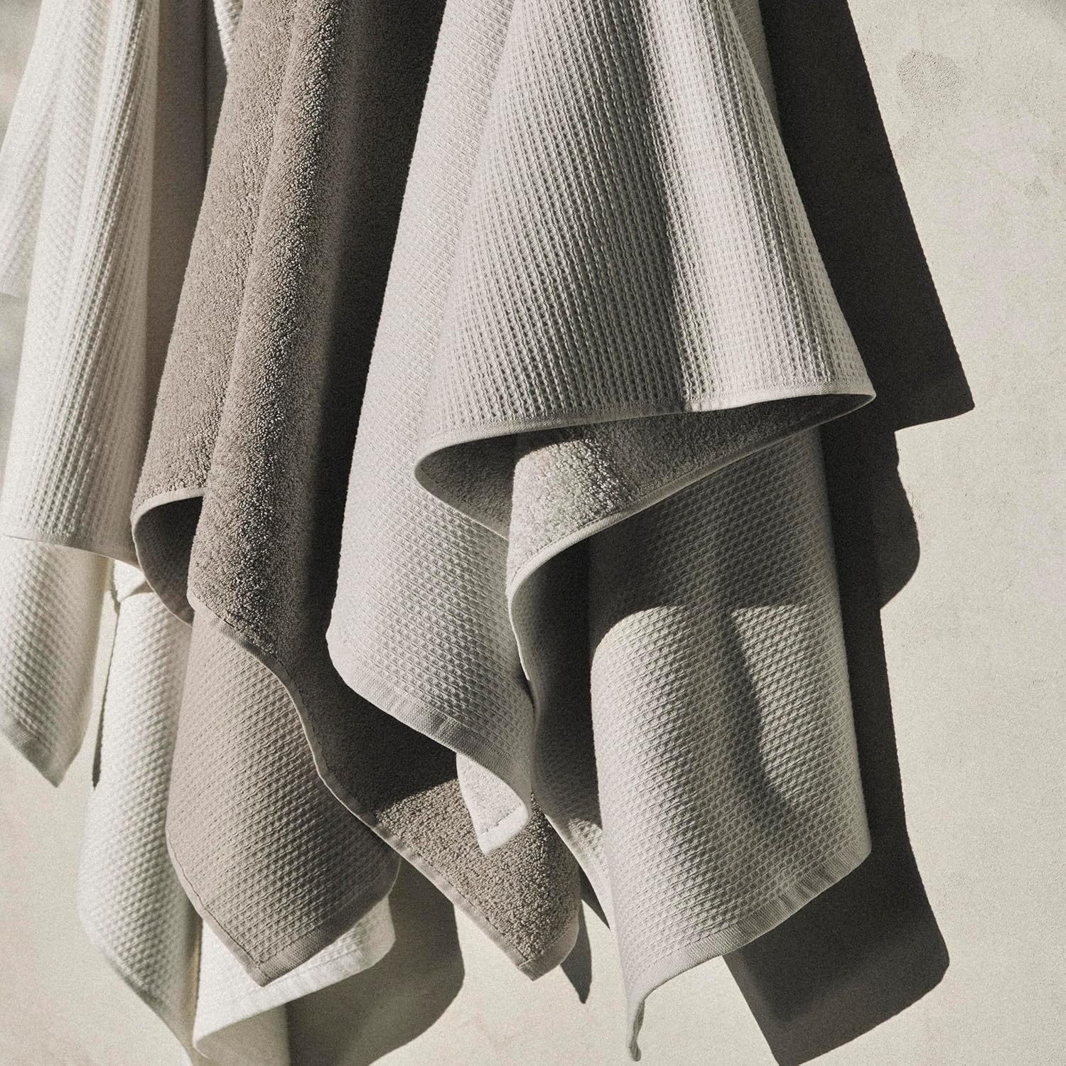 Calvin Klein Bath Towel Set 3-Piece Solid Grey 1